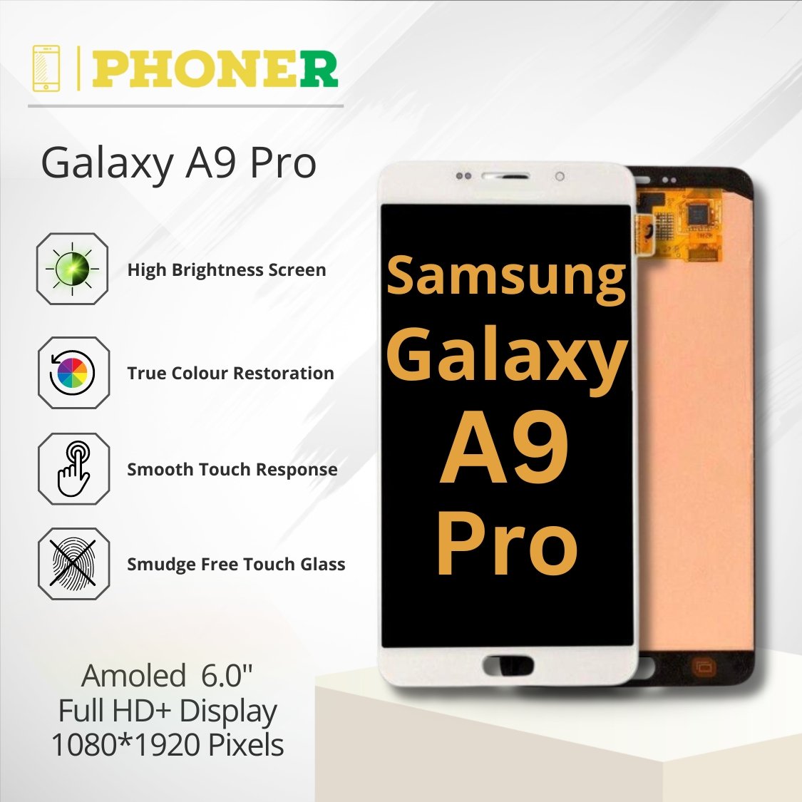 Samsung Galaxy A9 Pro Lcd Display Folder Amoled Elevate Your Visual  Journey Cash On Delivery Black