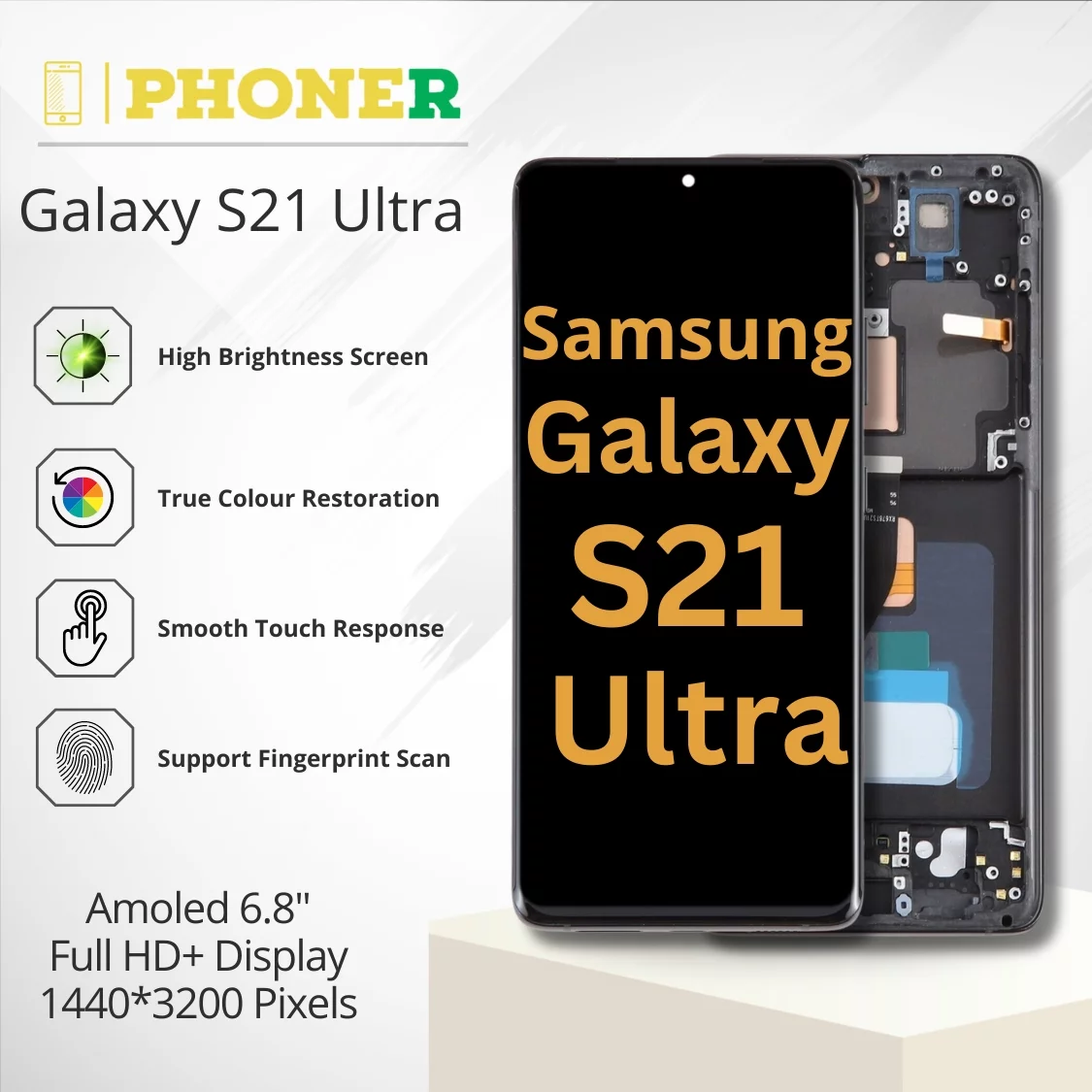 Samsung Galaxy S21 Ultra Lcd Display Folder