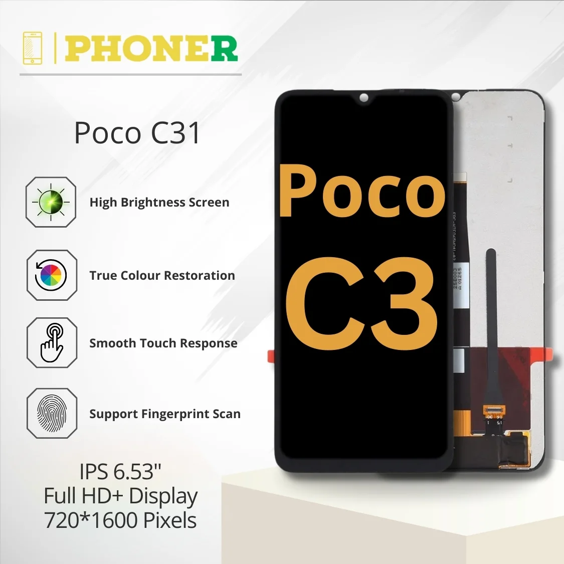 Poco C3 LCD Display Folder