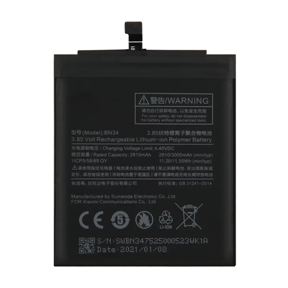 Mobile Battery for Mi Redmi 5A BN34