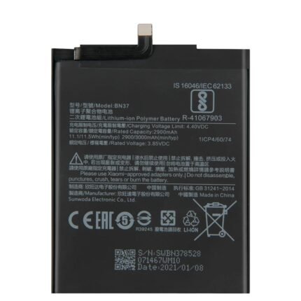 Mobile Battery for Mi Redmi 6 BN37