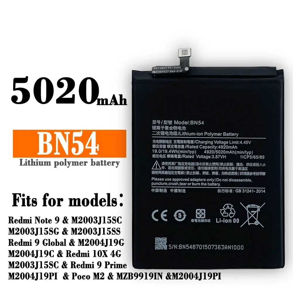 Mobile Battery for Mi Redmi 9 BN54