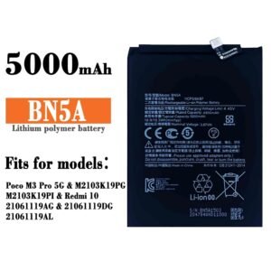 Mobile Battery for Mi Redmi Note 10T BN5A