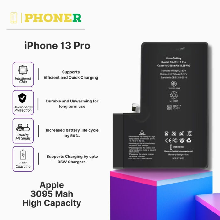 Mobile Battery for iPhone 13 Pro