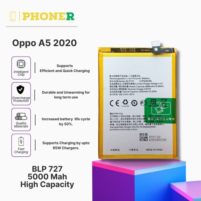 Mobile Battery For Oppo A5 2020 BLP727