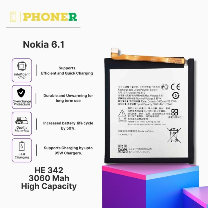 Mobile Battery for Nokia 6.1 HE342