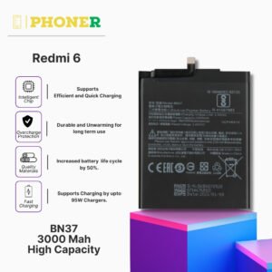 Mobile Battery for Mi Redmi 6 BN37