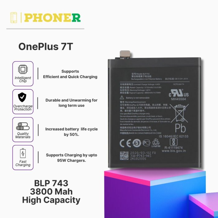 Mobile Battery For OnePlus 7T BLP743