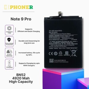 Mobile Battery for Mi Redmi Note 9 Pro BN52