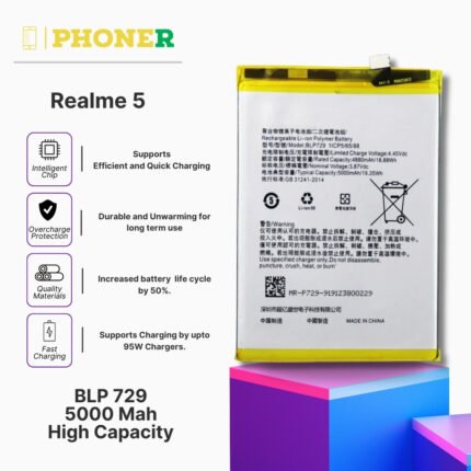 Mobile Battery For Realme 5 BLP729