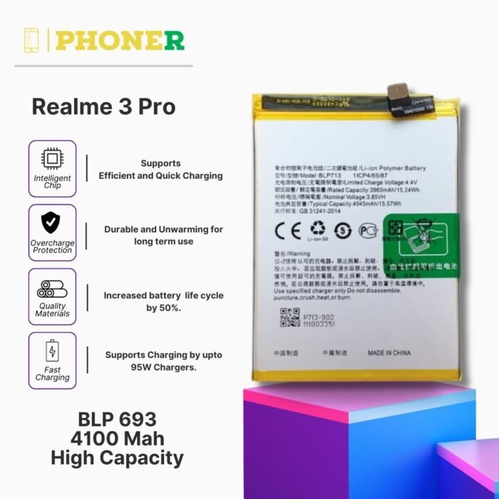 Mobile Battery For Realme 3 Pro BLP713