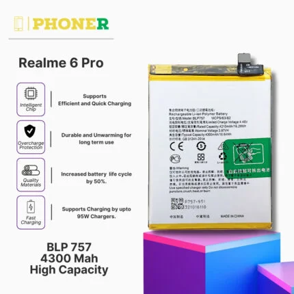 Mobile Battery For Realme 6 Pro BLP757
