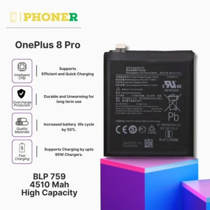 Mobile Battery For OnePlus 8 Pro BLP759