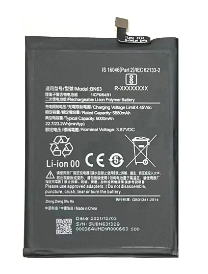 Mobile Battery for Mi Redmi 10 Prime BN63